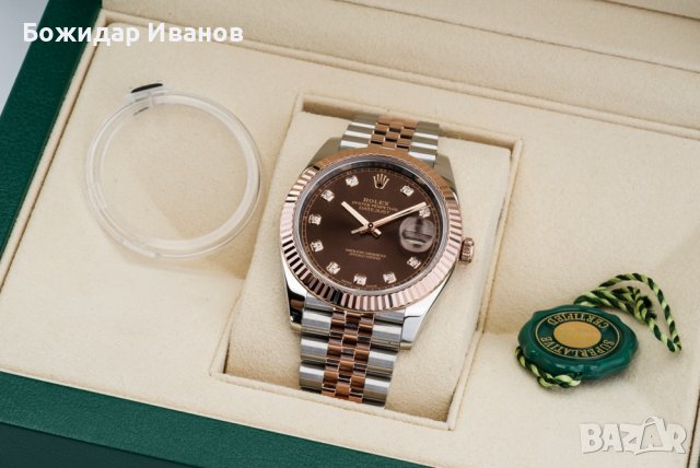 Rolex Datejust 41 Gold/Steel (ORIGINAL) Chocolate Diamond Dial Jubilee - Ref: 126331, снимка 3 - Мъжки - 37453210