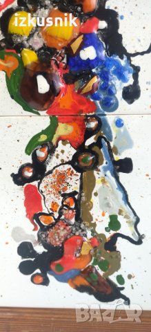 Красив триптих на фаянс, от 70-те години, снимка 4 - Пана - 43570440