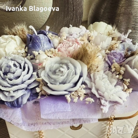 Вечен букет от ароматни свещи , снимка 7 - Декорация за дома - 49793176