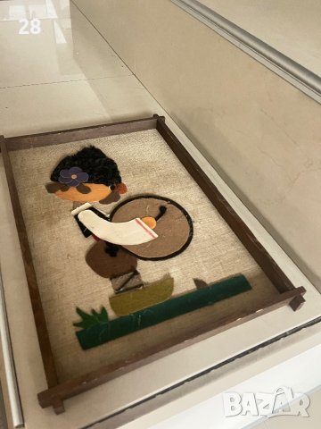 Стара картина пано ръчна изработка 1979 година, снимка 1