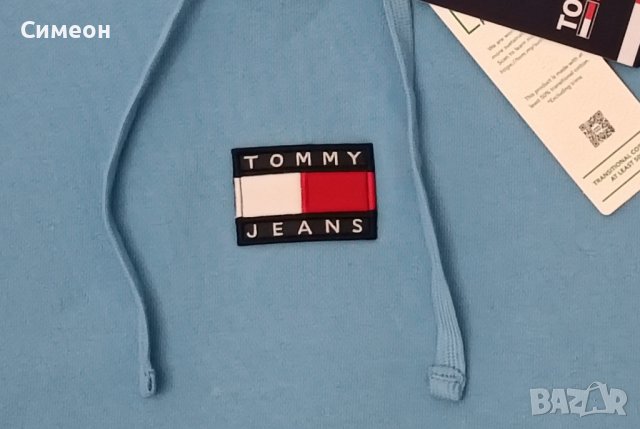 Tommy Jeans Logo Sweatshirt оригинално горнище M памук суичър горница, снимка 4 - Суичъри - 43525635