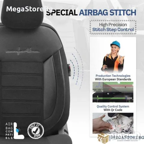 Тапицерия за кола Otom Comfortline CMF209 (Черно), снимка 8 - Аксесоари и консумативи - 49915262