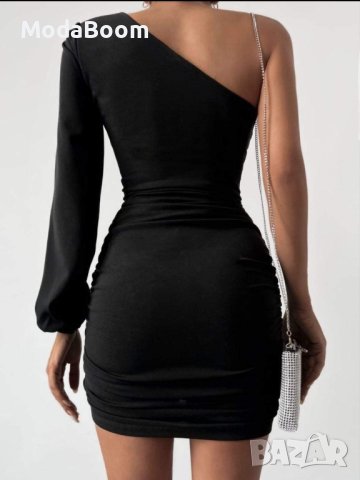 💯Уникална черна дамска рокля💯, снимка 2 - Рокли - 43353091