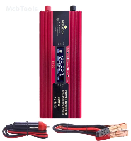 Инвертор 24V-220V 500W/1200W/2000W, снимка 3 - Аксесоари и консумативи - 51252186