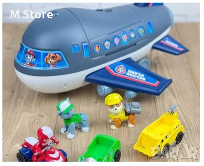 Paw Patrol Самолет с три фигурки, снимка 3 - Коли, камиони, мотори, писти - 48101476
