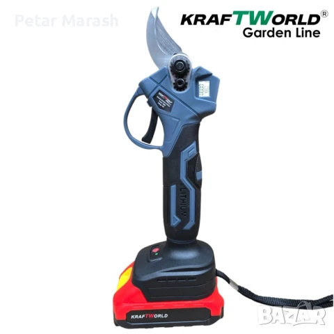 3в1 Акумулаторен Градински Комплект KraftWorld – Резачка с омасляване, Ножица и Телескопичен Прът, снимка 12 - Други инструменти - 51066159