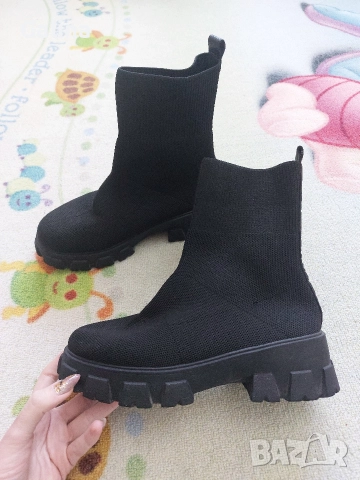 дамски боти тип чорап 2 чифта 38номер , снимка 8 - Дамски боти - 52659115