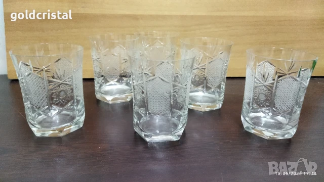 кристални чаши Зорница лукс уиски