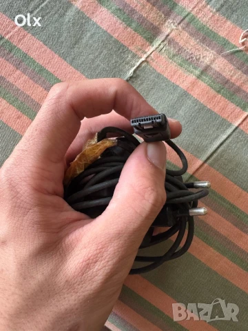 Стари зарядни за телефони, кабел за телефон с шайба, снимка 2 - Оригинални зарядни - 51288684