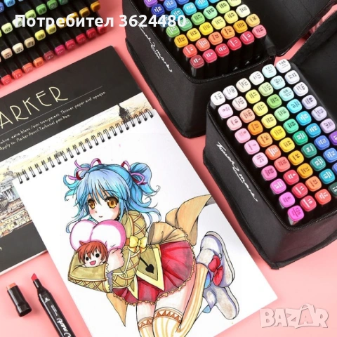 Алкохолни маркери за рисуване върху пластмаса и метал 4781, снимка 4 - Рисуване и оцветяване - 53358722