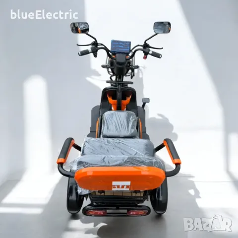 Електрическа триместна триколка blueElectric C1 1800W | 48V | 24Ah | ORANGE, снимка 6 - Мотоциклети и мототехника - 49745576