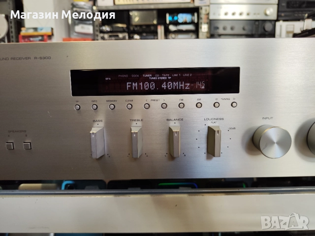 🎶Ресийвър YAMAHA R-S300 Две по 95 вата на 4 ома. В отлично техническо и визуално състояние., снимка 4 - Ресийвъри, усилватели, смесителни пултове - 48978454