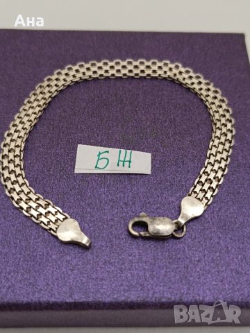 Красива сребърна маркирана гривна #БЖ, снимка 1