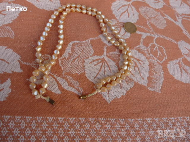 Стар гердан седеф, снимка 4 - Антикварни и старинни предмети - 53133505