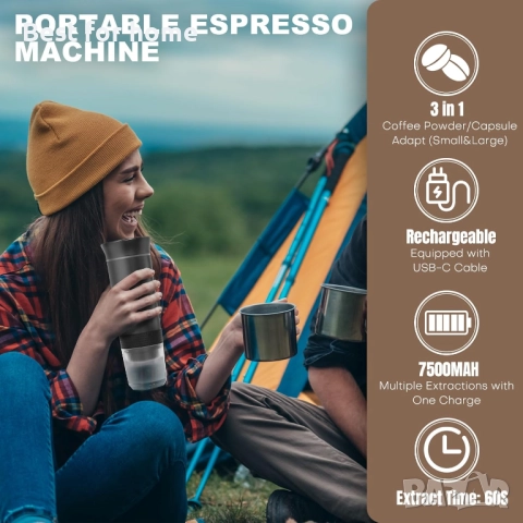 Umisu 3-в-1 преносима кафе машина за еспресо за малки и големи капсули, снимка 3 - Кафемашини - 51797127