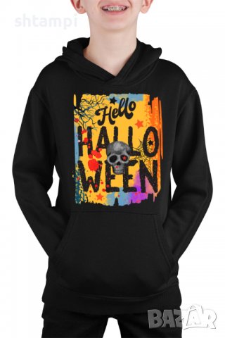 Детски Суитчър/Суитшърт Halloween 09,Halloween,Хелоуин,Празник,Забавление,Изненада,
