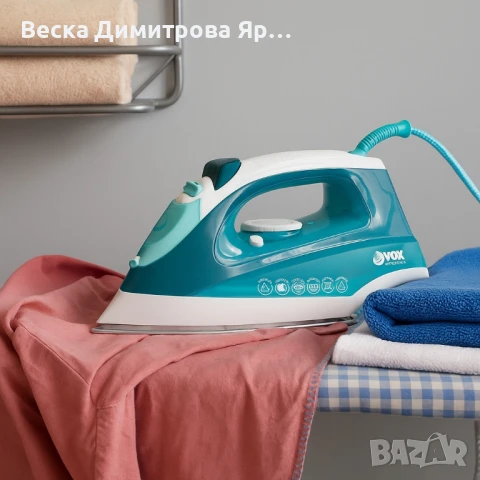 Парна ютия VOX DBL-5010, 2200W, Керамична плоча, Йонизация, кабел 1.8м, снимка 2 - Ютии - 51020666