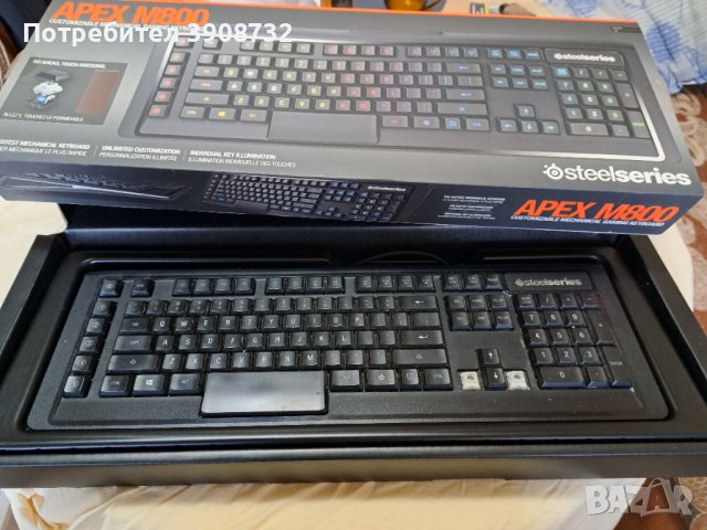 Клавиатура- STEELSERIES  APEX M800, снимка 1 - Клавиатури и мишки - 43227613