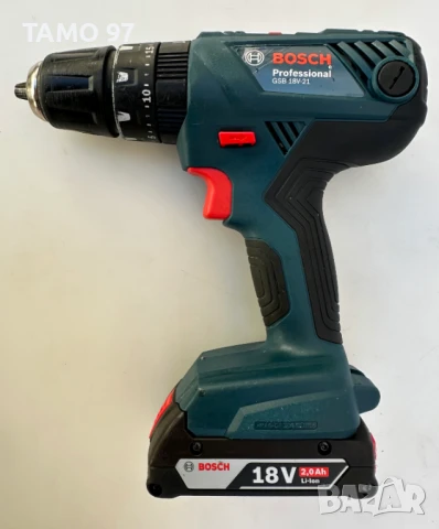 BOSCH GSB 18V-21 - Ударен акумулаторен винтоверт 18V, снимка 2 - Винтоверти - 51233766