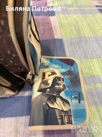 Ученическа раница Star Wars, подарък несесер, снимка 5 - Раници - 43359647