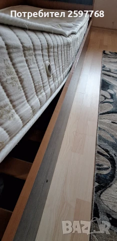 Единично легло с матрак,подматрачна рамка и ракла, снимка 6 - Спални и легла - 51135782