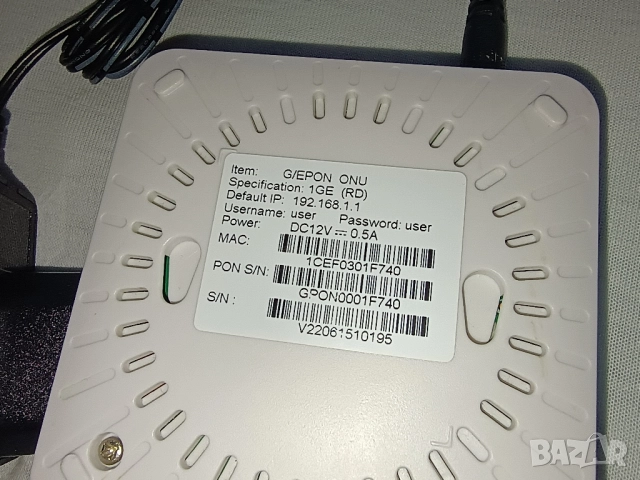 Gpon Epon ONU FTTH Ont Xpon 1ge ONU, снимка 6 - Мрежови адаптери - 52311795