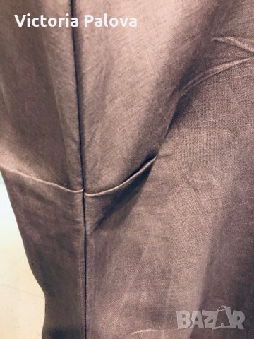 Хубав ленен панталон,интересен модел, снимка 4 - Панталони - 28821715