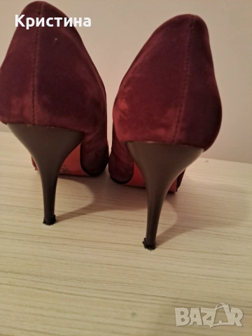 Обувки  с ток естествен кожа, снимка 2 - Дамски обувки на ток - 53326864
