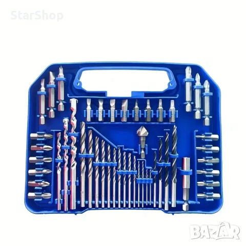 Универсален Комплект Свредла Бургии 49 в 1 – За Метал, Дърво, Бетон, снимка 3 - Куфари с инструменти - 51121786