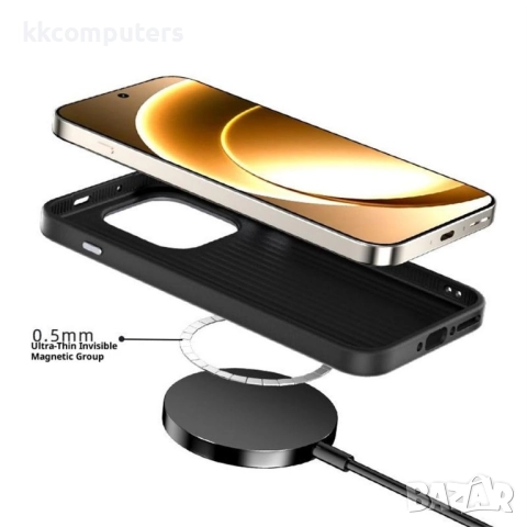 ABEEL Магнитен калъф за OnePlus 15 5G- PU кожа, Алуминиева рамка, MagSafe(2500 Gauss), Вкл. Протекто, снимка 9 - Калъфи, кейсове - 52607299