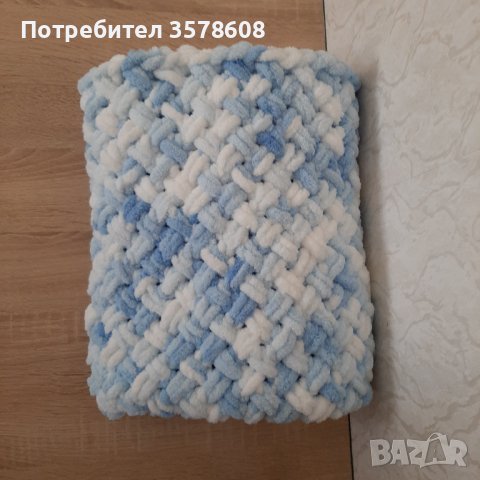 Ръчно плетено бебешко одеяло , снимка 3 - Други - 39071409