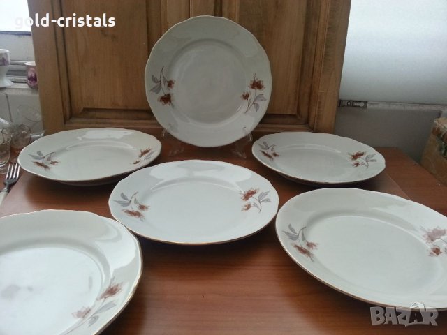 Стар български порцелан чинии плитки