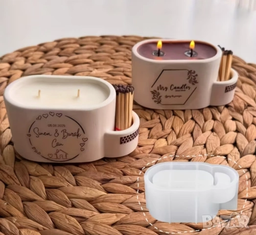 Молд свещник с място за клечки 