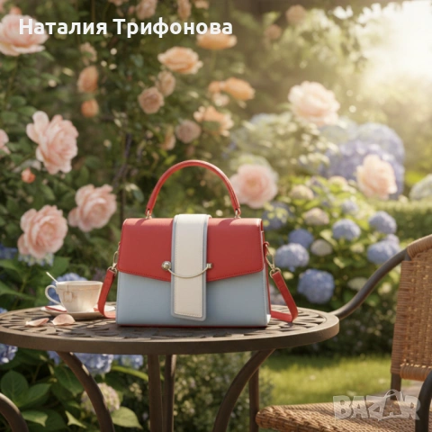 Елегантна дамска чанта в 7 цвята - компактна и стилна за всеки повод, снимка 3 - Чанти - 53406302