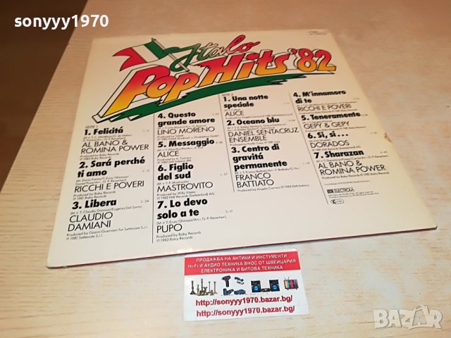 ITALO POP HITS-ВНОС GERMANY 2505221302, снимка 12 - Грамофонни плочи - 36870404