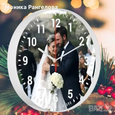 Персонализиран часовник с Ваша снимка , снимка 2 - Стенни часовници - 52501824