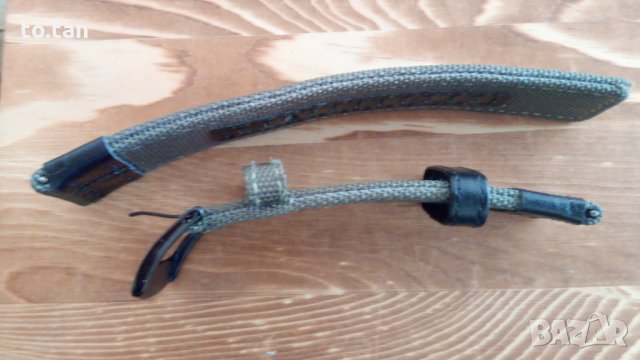 Каишка от брезент и естествена кожа 24мм, снимка 3 - Каишки за часовници - 26738517