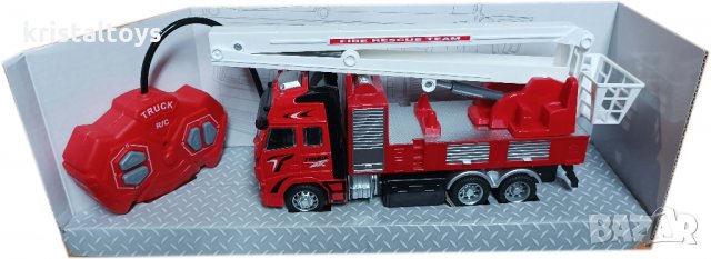 Пожарна вишка с дистанционно управление, снимка 2 - Коли, камиони, мотори, писти - 34848275
