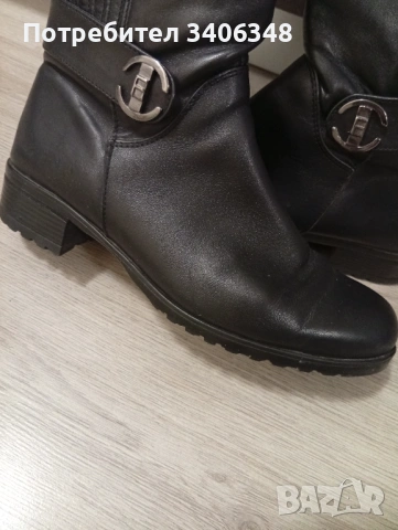 Ботуши естествена кожа, номер 38., снимка 2 - Дамски ботуши - 53344177