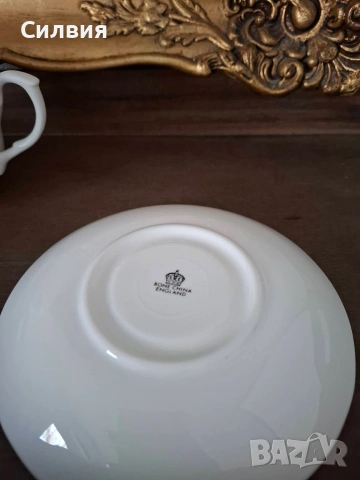 Винтидж голяма чаша с чинийка, снимка 5 - Декорация за дома - 53375288