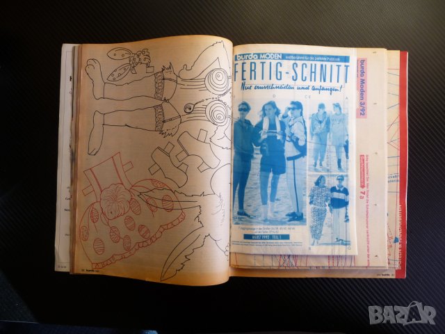 Burda 3/1992 списание кройки модели мода дрехи рокли дамски, снимка 3 - Списания и комикси - 38240607