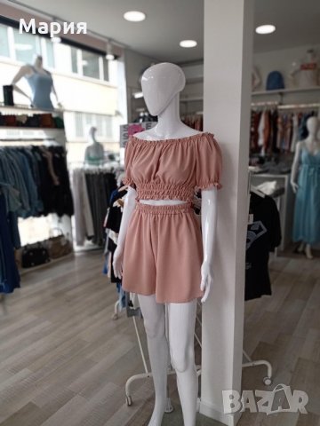 Къс дамски комплект, цвят пепел от рози, снимка 3 - Комплекти - 33214524