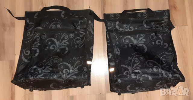 Дисага за колело, 2броя в комплект, Син, Черен - нови!, снимка 4 - Аксесоари за велосипеди - 28838870