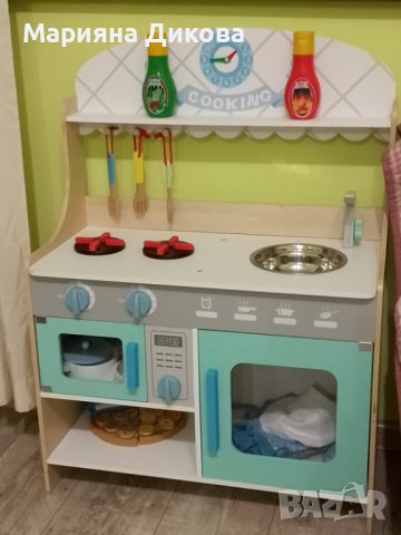 Детска дървена кухня! Нова!, снимка 1 - Мебели за детската стая - 44021030