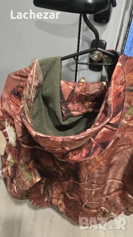 Зимно яке за лов и риболов с качулка L размер , снимка 3 - Якета - 48597170