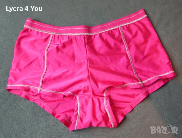 Booty hot shorts L супер лъскави, розови дамски боксерки от ликра, снимка 13 - Бельо - 43290415