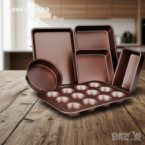 Комплект 20 части Edenberg EB-5655 от кован алуминий — незалепващо мраморно покритие за равномерно г, снимка 4 - Други стоки за дома - 53394541