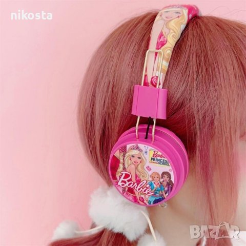 Безжични слушалки с вграден микрофон Barbie, сгъваеми и регулируеми, снимка 6 - Слушалки и портативни колонки - 44056231