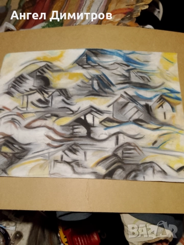 Картина смесена техника 