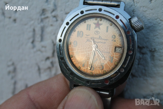 СССР мъжки ръчен часовник ''Восток'' командирски, снимка 12 - Мъжки - 53275147